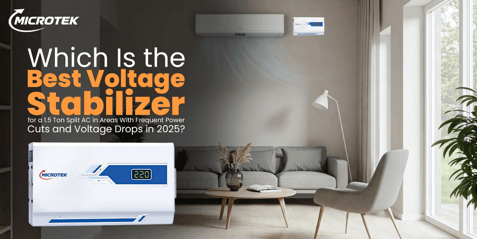 Which Voltage Stabilizer is Ideal for a 1.5 Ton AC in Areas with Unstable Power Supply?