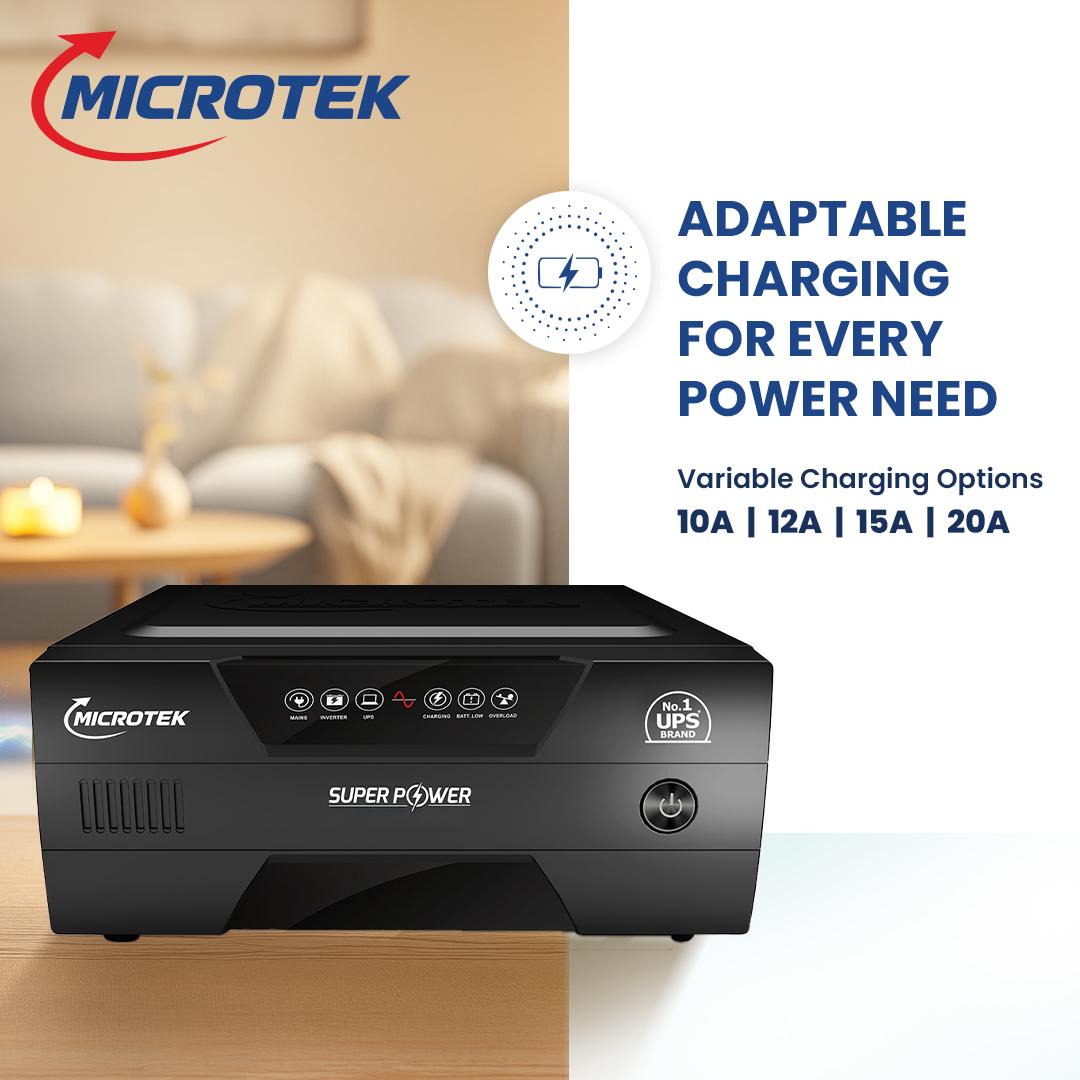 Microtek SUPER POWER NEW 1200 12V Pure Sine Wave Inverter 1115VA/925Watt