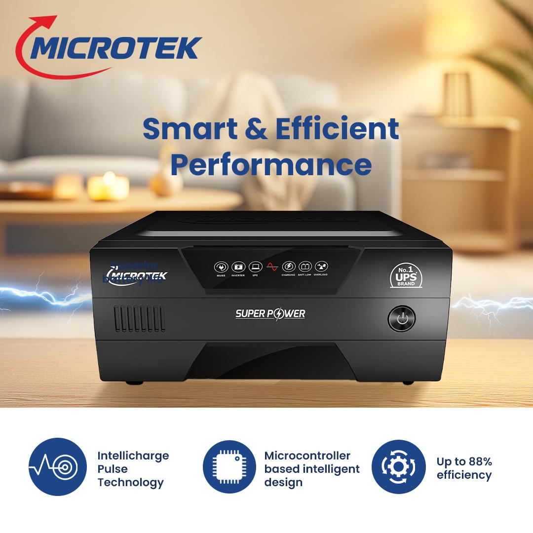 Microtek SUPER POWER NEW 1200 12V Pure Sine Wave Inverter 1115VA/925Watt