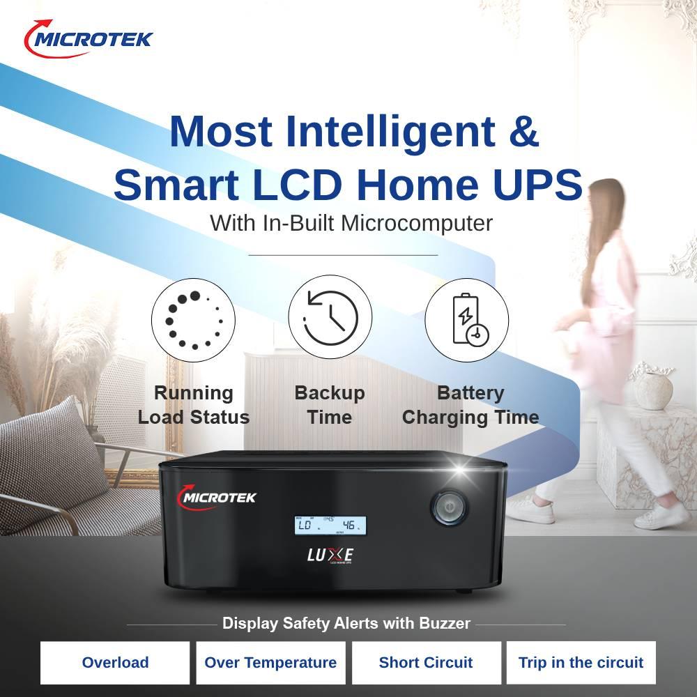 Microtek UPS LUXE 1900 (24V) | Pure Sine Wave Inverter | 1650VA/1320W UPS for Home