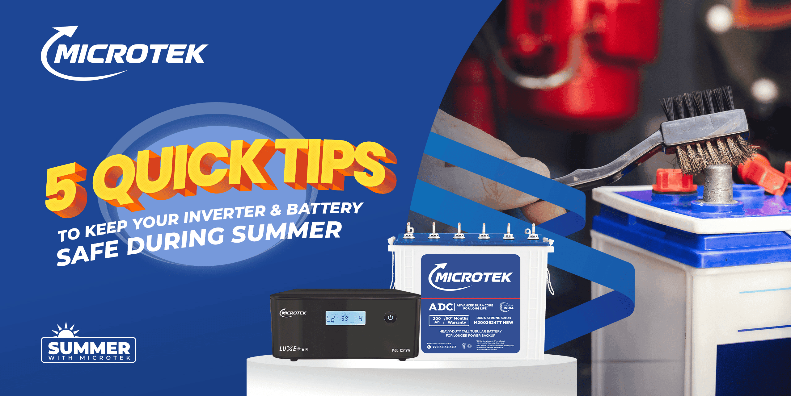 5 Quick Tips to Keep Your Inverter & Battery Safe During Summer