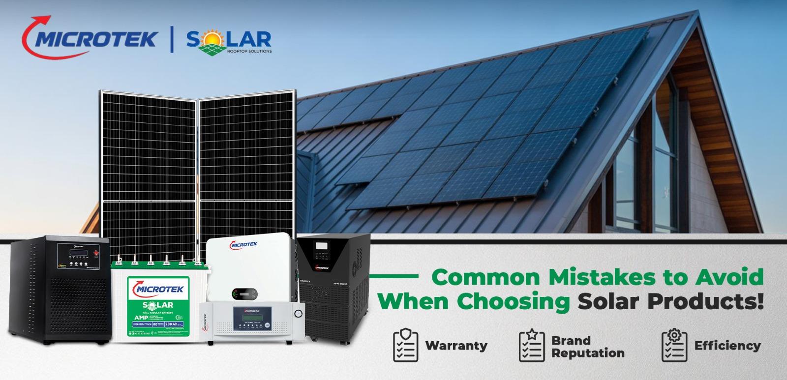 Common Mistakes to Avoid When Choosing Solar Products' Long-Term Performance