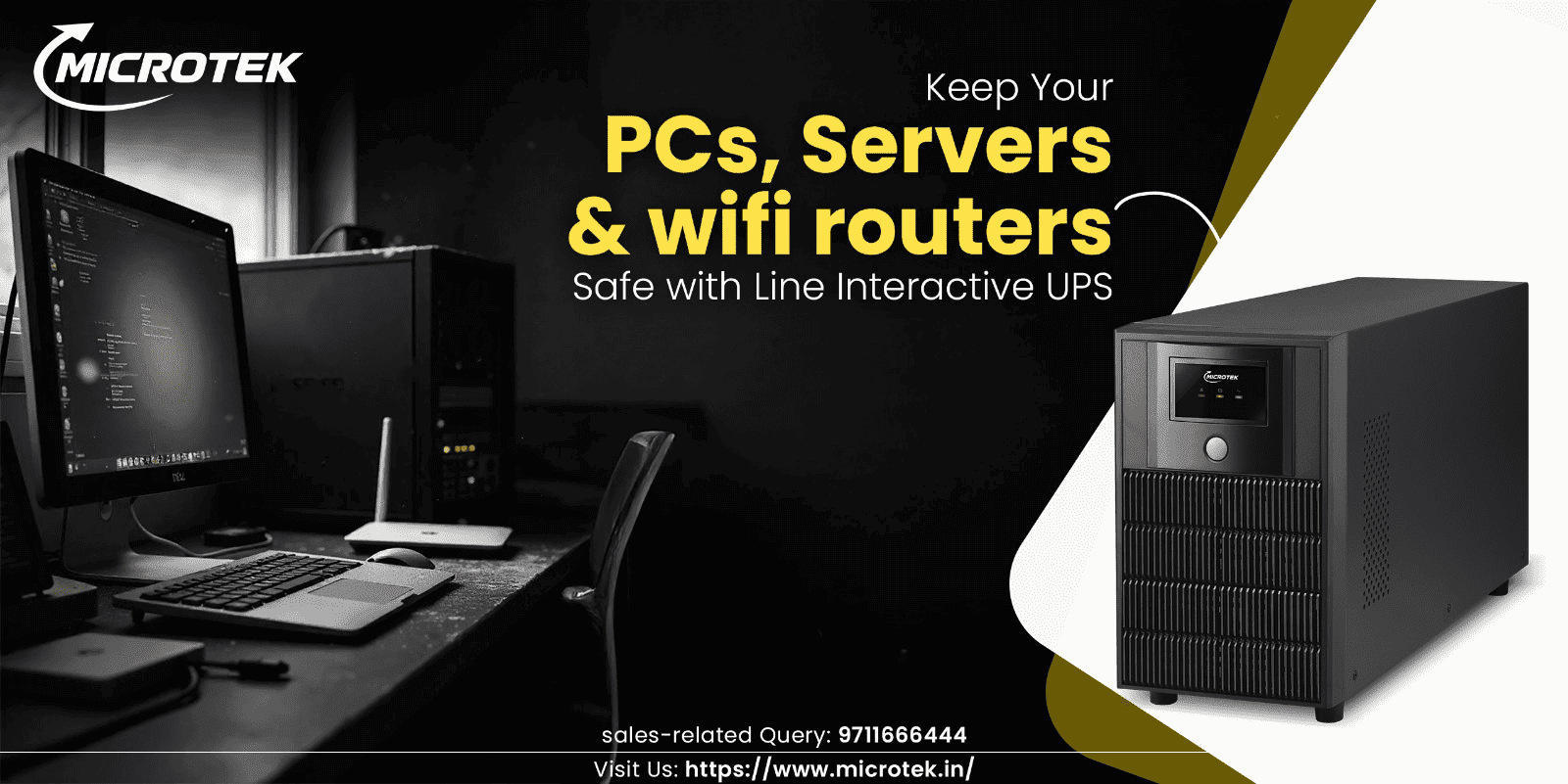 Guard Your PCs, Servers, and Wi-Fi Routers against Sudden Power Cuts with Line Interactive UPS