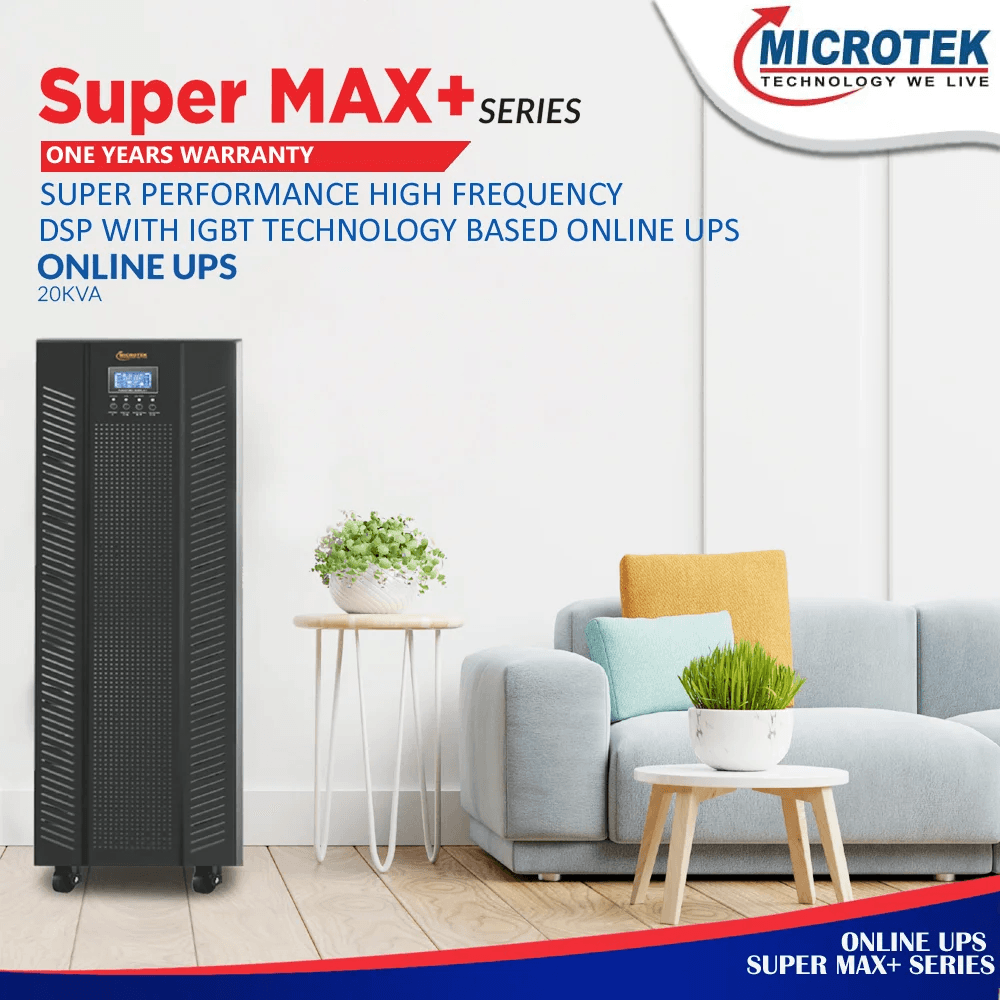 ON LINE UPS 20KVA 3PH:3PH ±192V HF SUPERMAX+