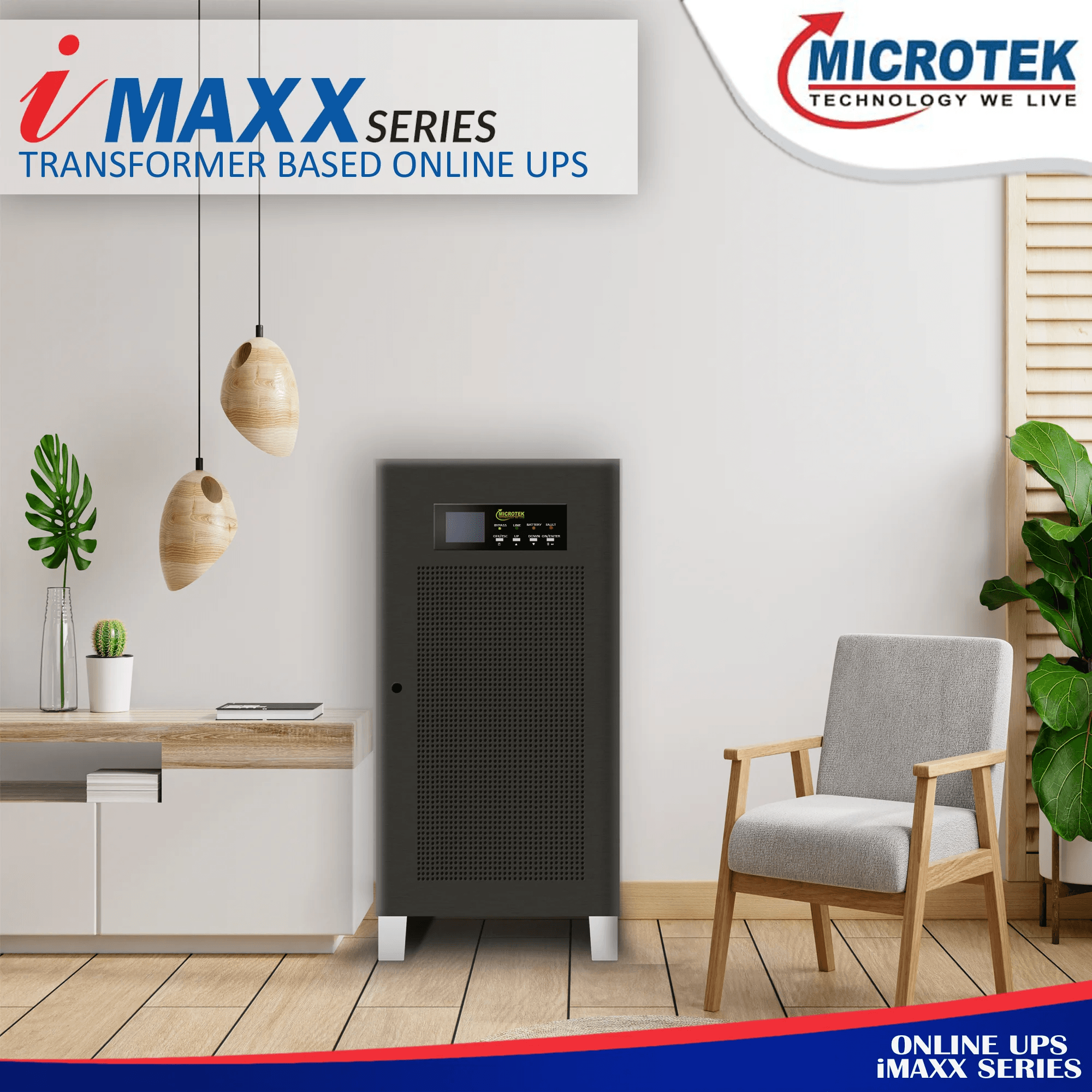 ON LINE UPS 30KVA, 3ph: 3ph, 360V iMAXX SERIES
